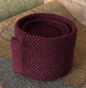 Bespoke knitted tie