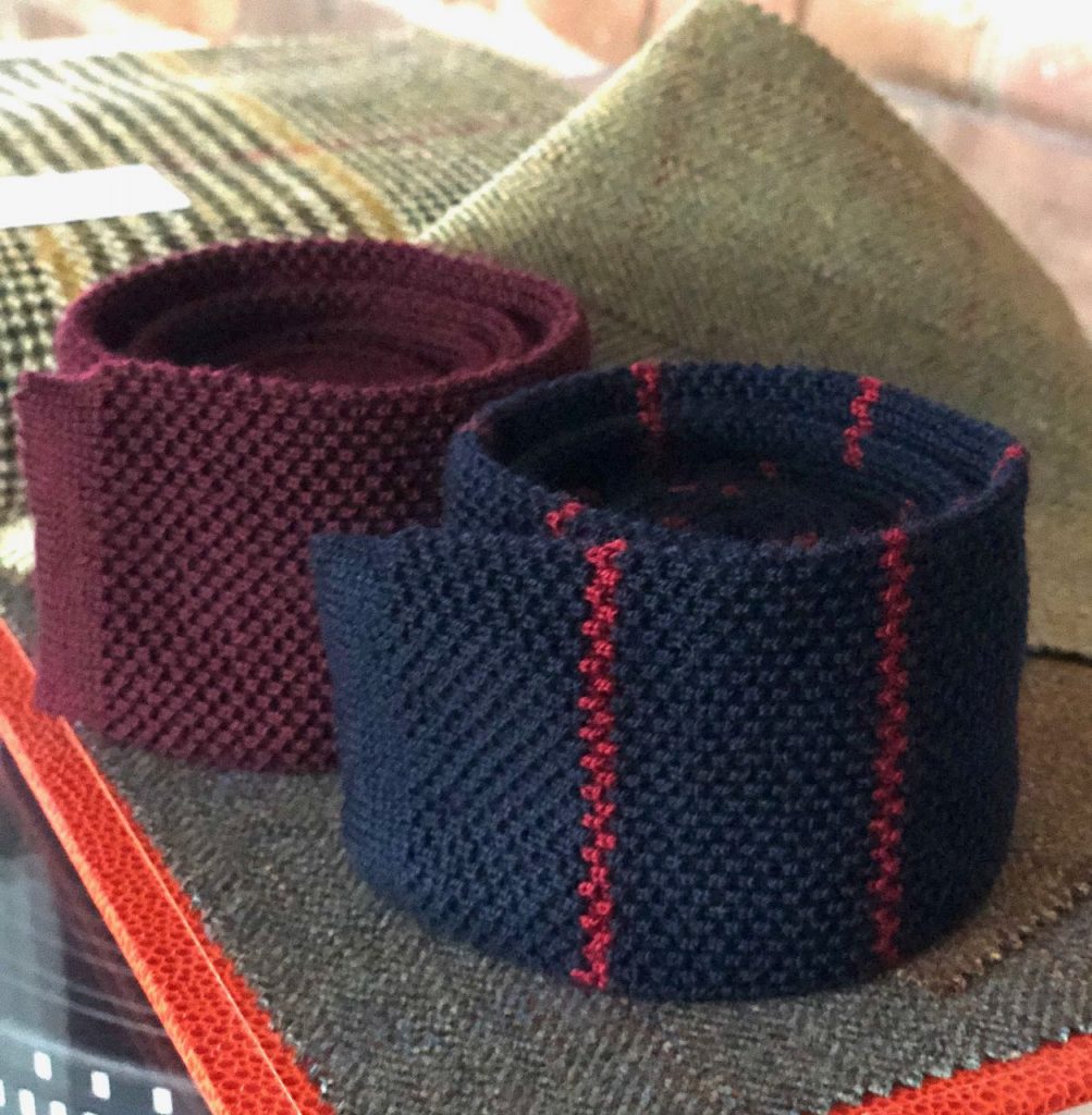 Bespoke knitted tie
