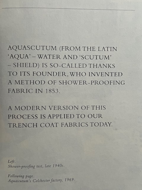 Aquascutum brochure