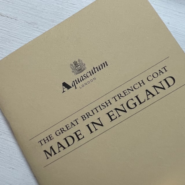 Aquascutum brochure